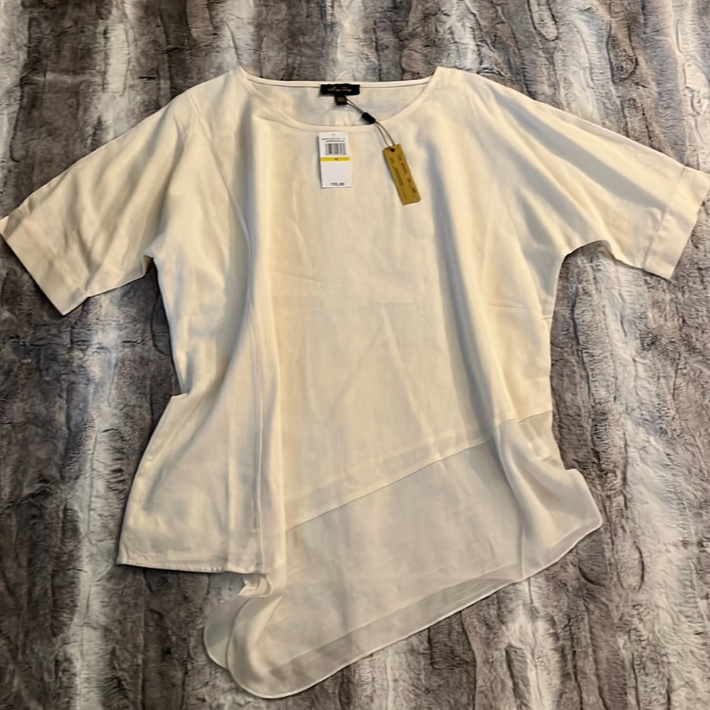 Linen and Rayon Blouse.